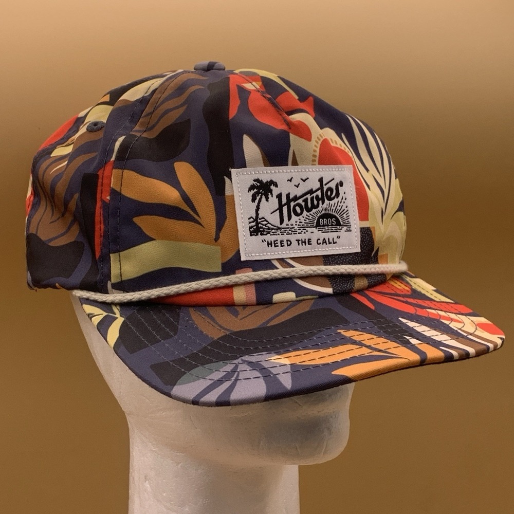 Howler Brothers Unstructured Snapback Hat Abstract Savannah Floral tropical